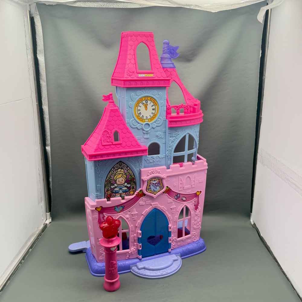 Fisher-price Little People Disney Princess Magical Wand Palace Playset And Wand